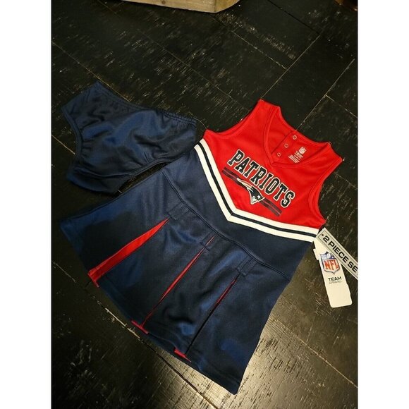 NFL New England Patriots Team Girls Size 2T Cheerleader Outfit New With Tags - Picture 5 of 10